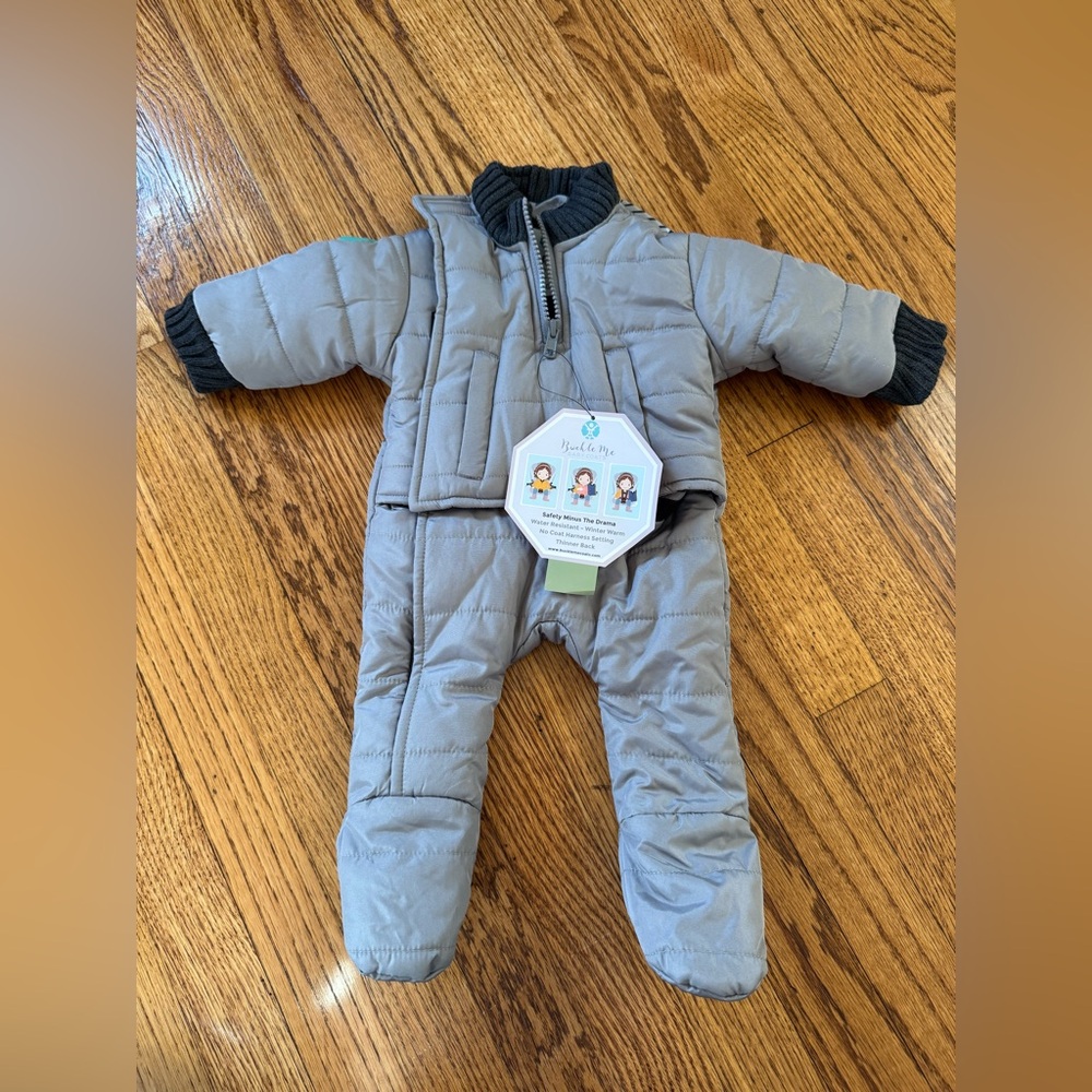 Gray Quilted Kids One Piece Bodysuit